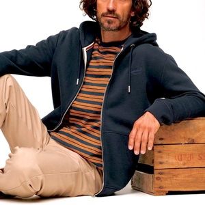 SUPERDRY Essential Embroidered Logo Zip Hoodie - NWT